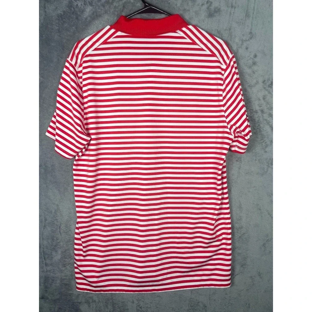 Nike Golf East Lake Tour Championship Men's Polo Shirt Red White Size Medium